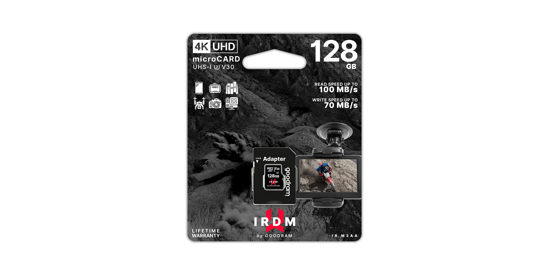 64GB MICRO SD CARD UHS I U3 + adapter